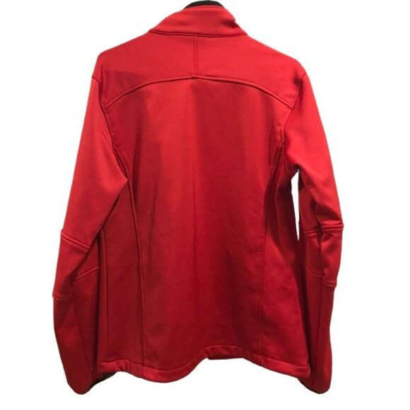 Women's Large Golf Jacket Liberty University Red w/ Pockets Mock-neck Polyester - Picture 2 of 3